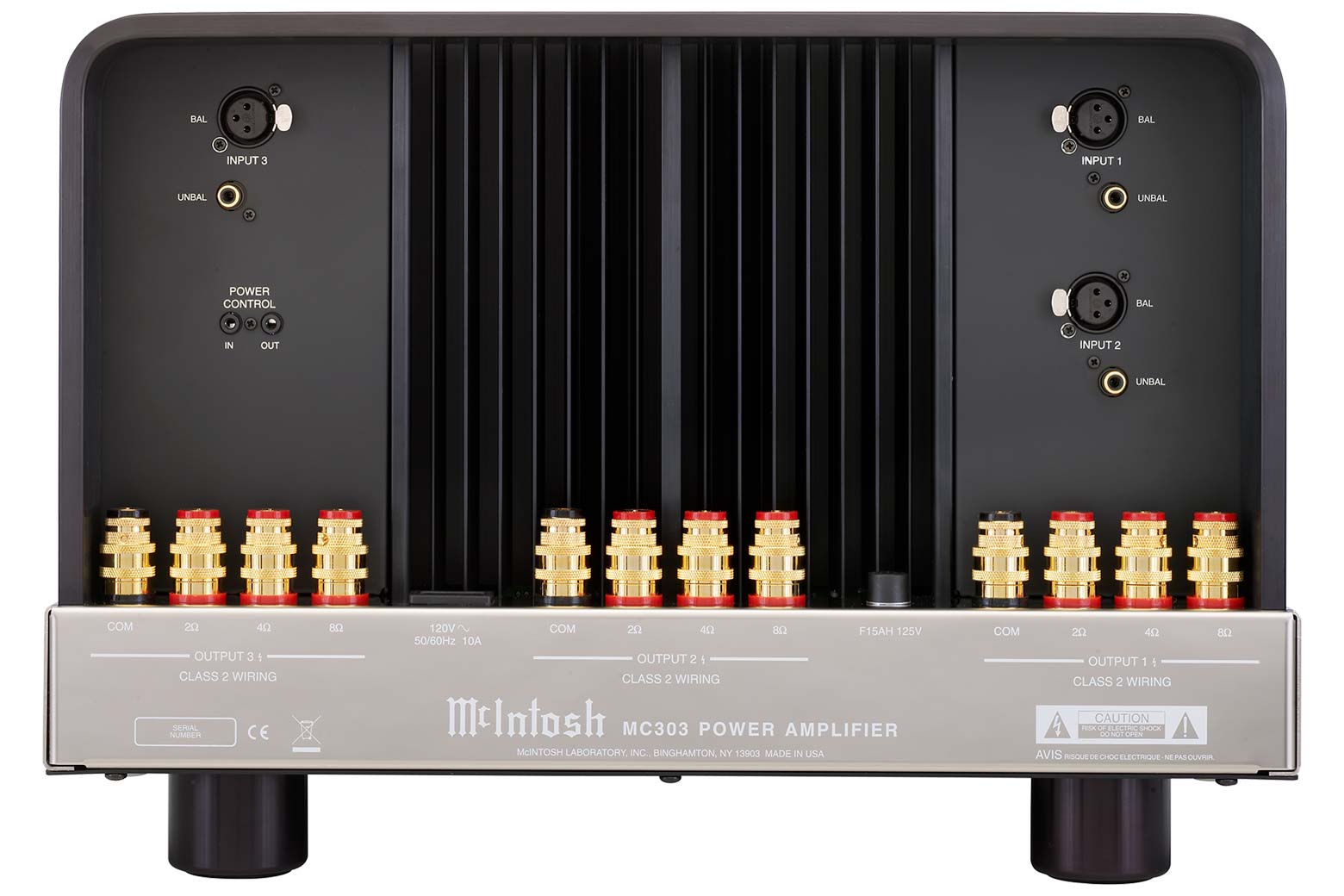 McIntosh MC303 3-Channel Solid State Amplifier - View 2