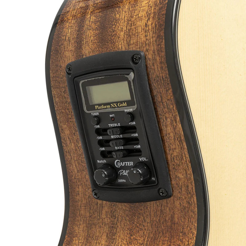 Crafter ABLE G600CE N Grand Auditorium Acoustic Electric Guitar detail image 7