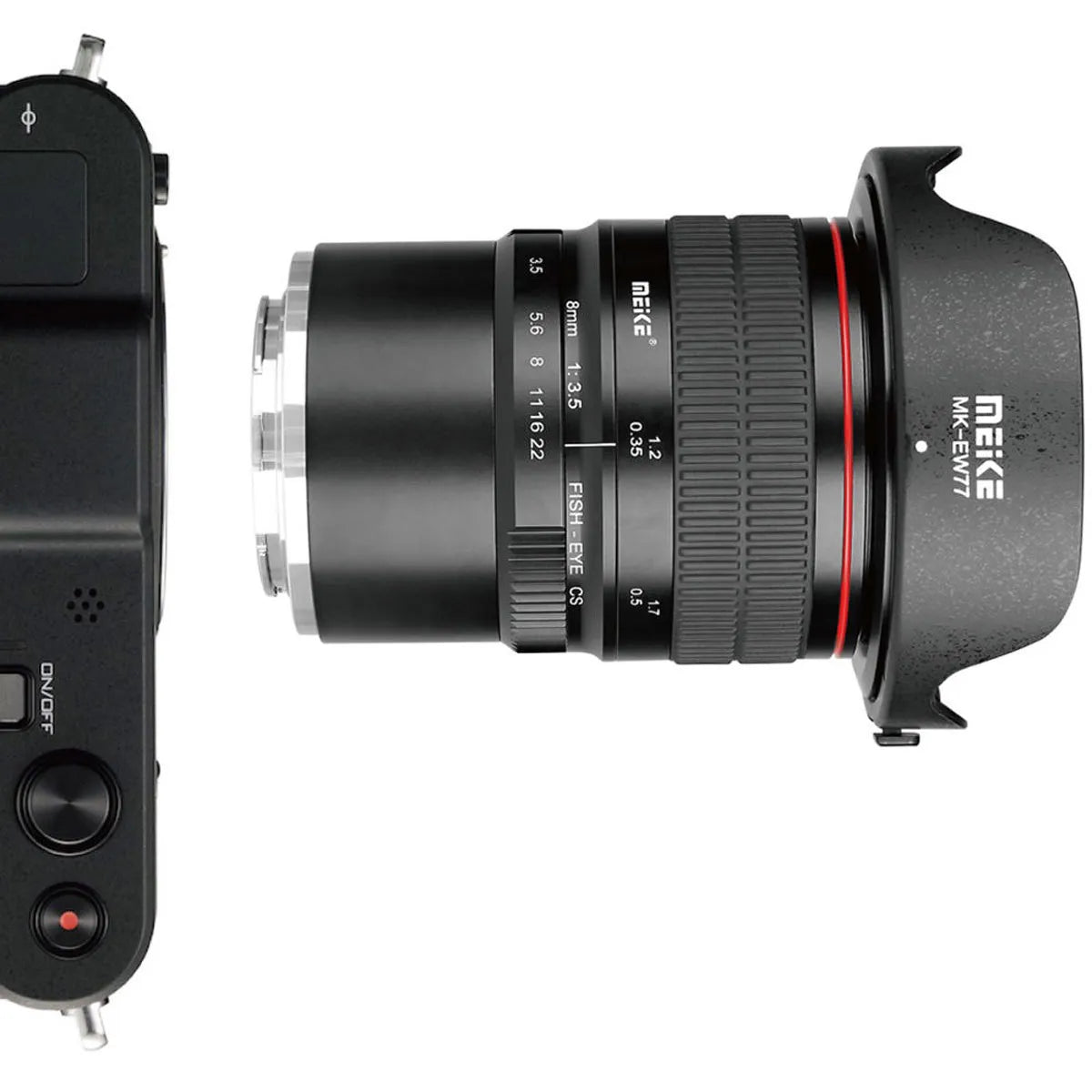 Meike 8mm f/3.5 Fisheye Lens for Canon EF, Black