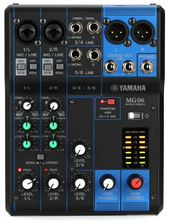 Yamaha MG06 Analog Mixer - Yamaha - VisionSounds South Africa