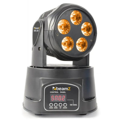 BeamZ MHL90 Mini Moving Head Wash 5x 18W 6-in-1 LEDs - BeamZ - VisionSounds South Africa