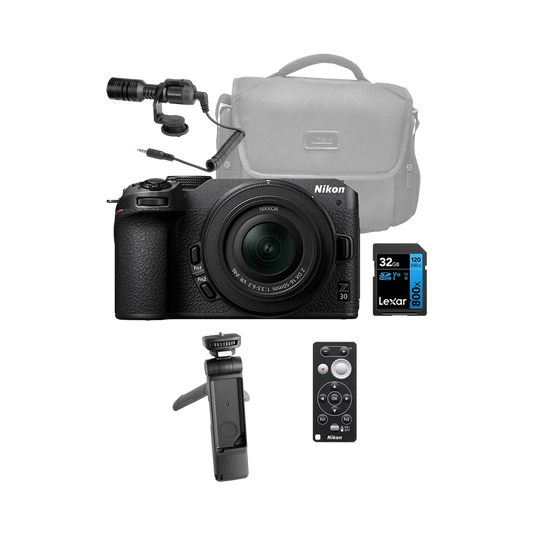 Nikon Z30 Mirrorless Camera Body with 16-50mm f3.5-6.3 Lens Streaming Kit