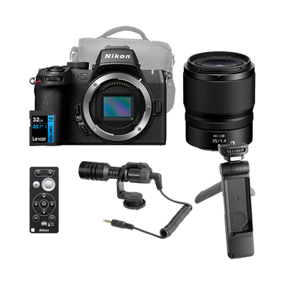 Nikon Z50 II Mirrorless Digital Camera with 35mm Lens Vlogger Kit