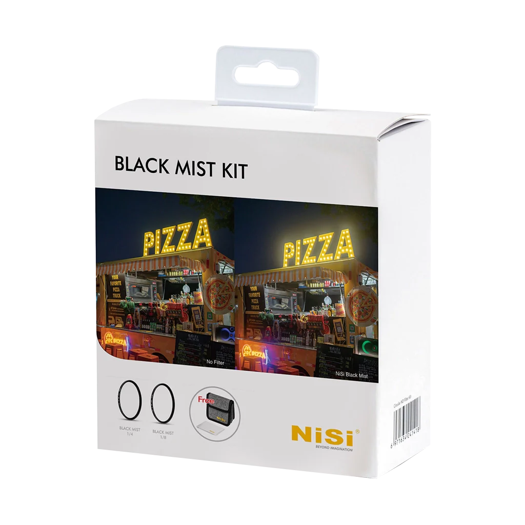 NiSi 95mm Black Mist 1/4 and 1/8 Filter Kit with Case