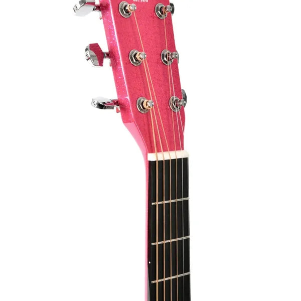 Sigma Acoustic Guitar OOOM1EMFP- Pink Sparkle detail image 9