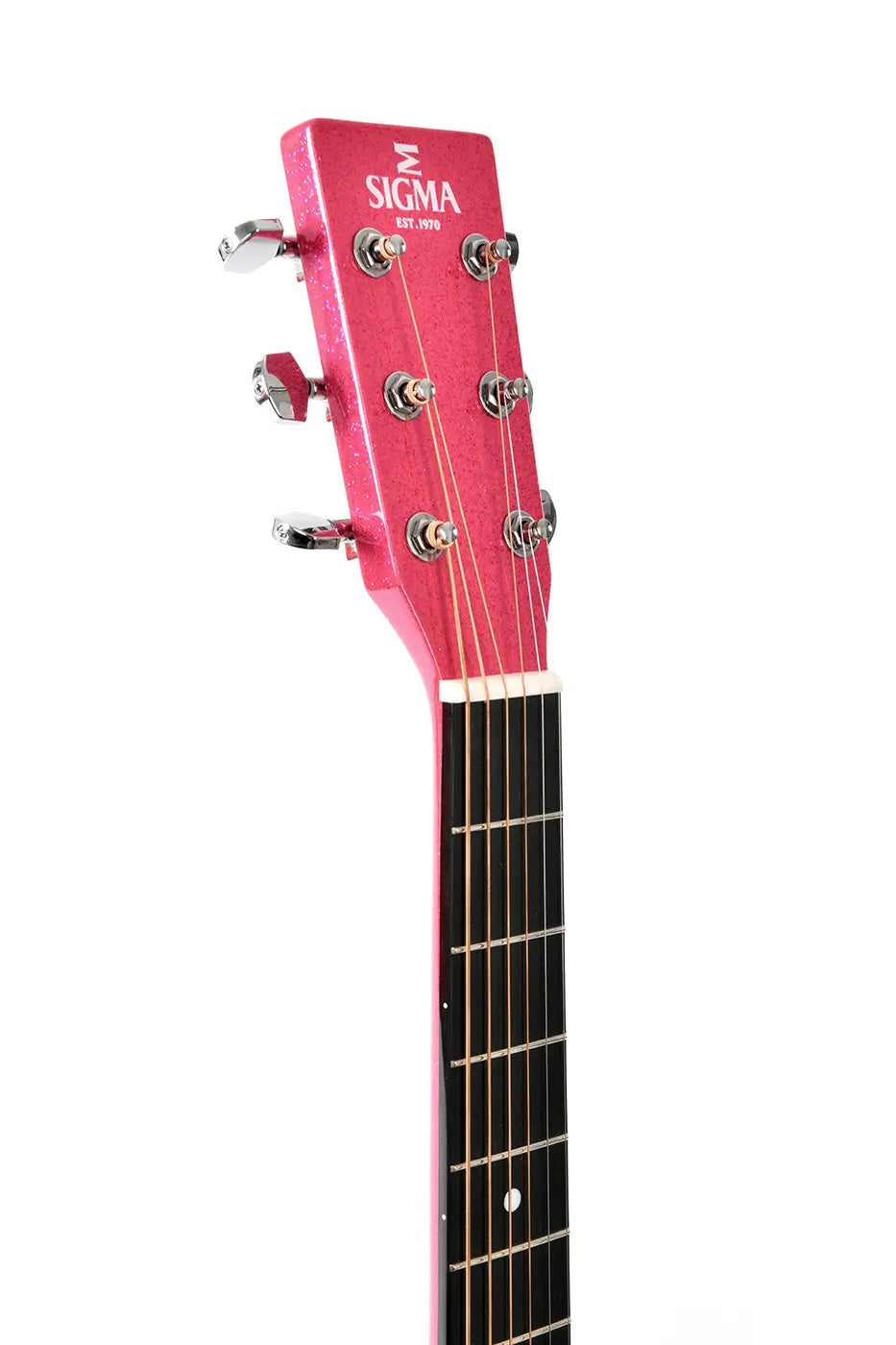 Sigma Acoustic Guitar OOOM1EMFP- Pink Sparkle detail image 4