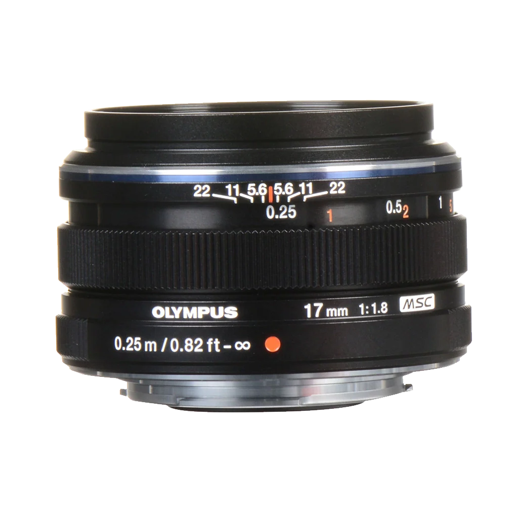 OM Systems Olympus M.Zuiko Digital 17mm f/1.8 Lens (Black) (MFT) (Online Only. ETA 3-5 Days)