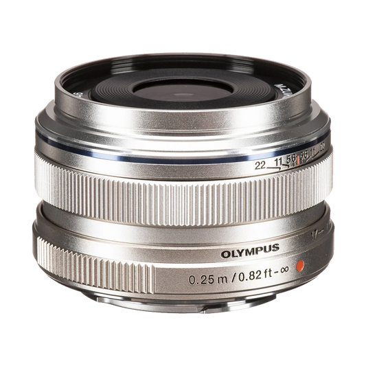 OM Systems Olympus M.Zuiko Digital 17mm f/1.8 Lens (Silver) (MFT) (Online Only. ETA 3-5 Days)