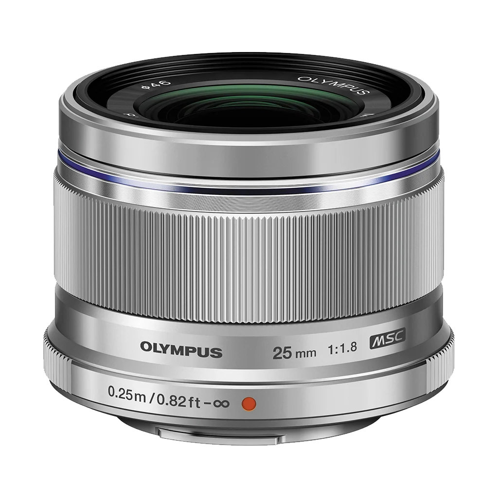 OM Systems Olympus M.Zuiko Digital 25mm f/1.8 Lens (Silver) (MFT)