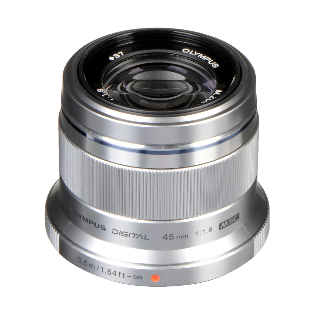 OM Systems Olympus M.Zuiko Digital 45mm f/1.8 Lens (Silver) (MFT) (Online Only. ETA 3-5 Days)