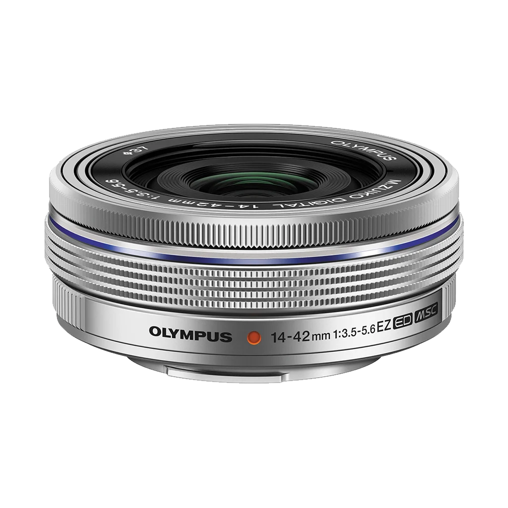 OM Systems Olympus M.Zuiko Digital ED 14-42mm f/3.5-5.6 EZ Lens (Silver) (MFT) (Online Only. ETA 3-5