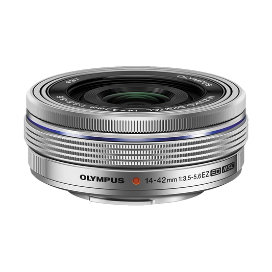 OM Systems Olympus M.Zuiko Digital ED 14-42mm f/3.5-5.6 EZ Lens (Silver) (MFT) (Online Only. ETA 3-5
