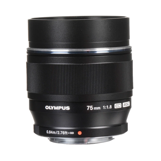 OM Systems Olympus M.Zuiko Digital ED 75mm f/1.8 Lens (Black) (MFT)