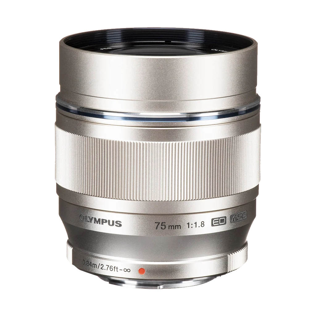 OM Systems Olympus M.Zuiko Digital ED 75mm f/1.8 Lens (Silver) (MFT)
