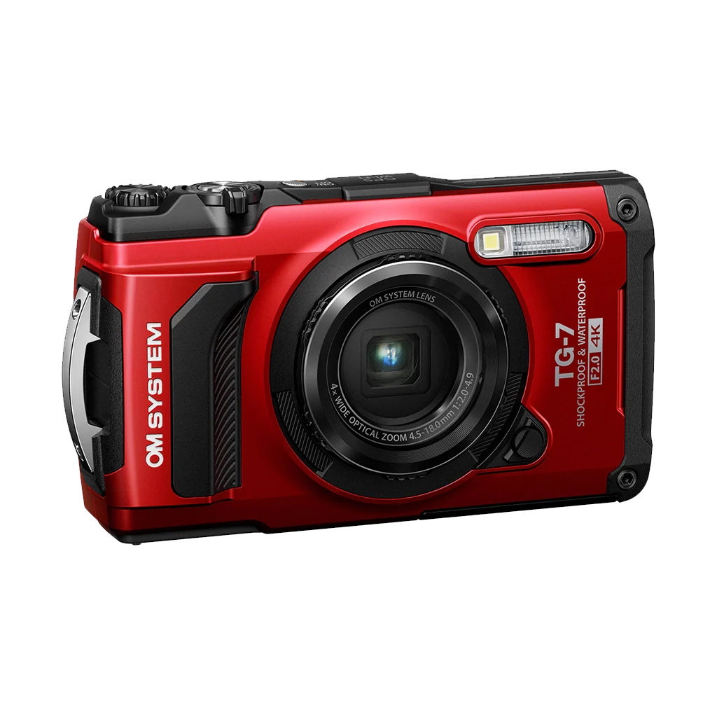 OM Systems OM SYSTEM Tough TG-7 Digital Camera (Red)
