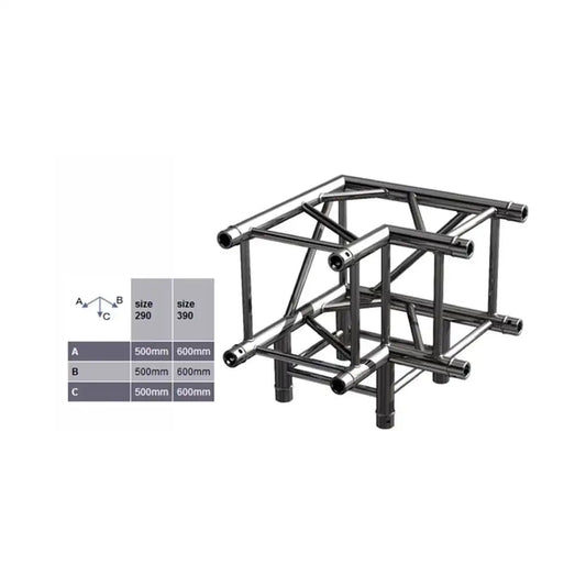 ALUSTAGE W.AL34C30 QUAD 290 3 WAY 90 DEG CORNER - ALUSTAGE - VisionSounds South Africa