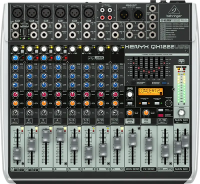 Behringer XENYX QX1222USB Mixer with USB and Effects - Behringer - VisionSounds South Africa