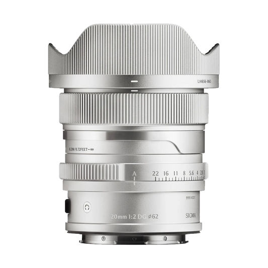 Sigma 20mm f/2 DG Contemporary Lens (L-Mount, Silver)