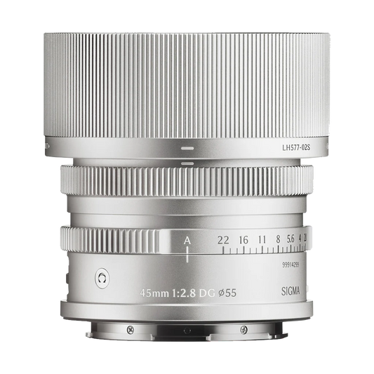 Sigma 45mm f/2.8 DG Contemporary Lens (L-Mount, Silver)