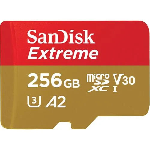 SanDisk  256GB Extreme UHS-I microSDXC Memory Card (190MB/s Read, 130MB/S Write) - SanDisk - VisionSounds South Africa