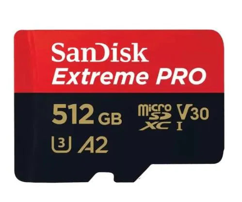 SanDisk  512GB Extreme Pro UHS-I microSD Memory Card (200MB/s Read, 140MB/S Write) - SanDisk - VisionSounds South Africa