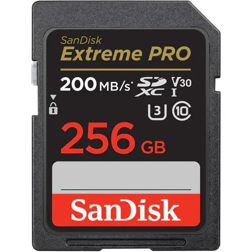 SanDisk  256GB Extreme PRO UHS-I SDXC Memory Card (200MB/s Read, 140MB/S Write) - SanDisk - VisionSounds South Africa