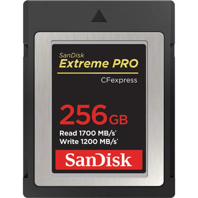 SanDisk  256GB Extreme PRO CFexpress Card Type B (1700MB/s Read, 1200MB/s Write) - SanDisk - VisionSounds South Africa