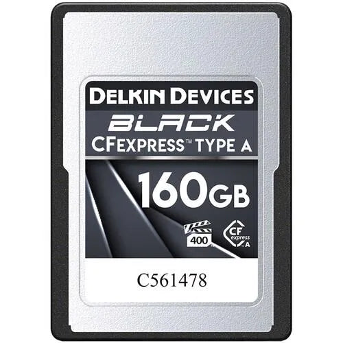 Delkin Devices Black 160GB CFexpress Type A Cards (880 MB/s Read, 790 MB/s Write) - Delkin - VisionSounds South Africa