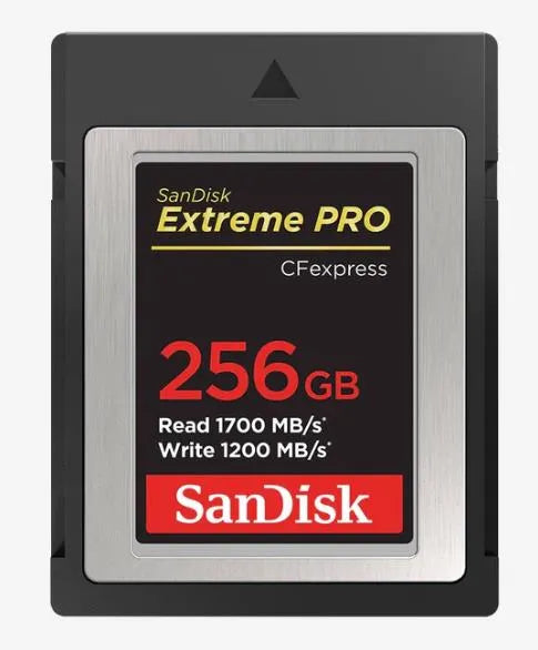 SanDisk Extreme Pro 256G CFexpress Type B Memory Card (1700MB/s Read, 1200MB/s Write) - SanDisk - VisionSounds South Africa
