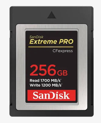 SanDisk Extreme Pro 256G CFexpress Type B Memory Card (1700MB/s Read, 1200MB/s Write) - SanDisk - VisionSounds South Africa