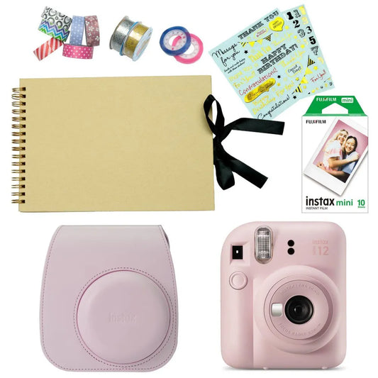 Fujifilm Instax Mini 12 Instant Film Camera DIY Combo (Blossom Pink) - Fujifilm - VisionSounds South Africa