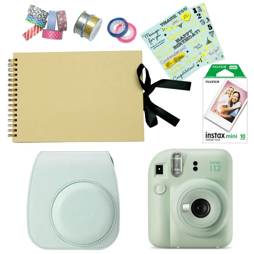 Fujifilm Instax Mini 12 Instant Film Camera DIY Combo (Mint Green) - Fujifilm - VisionSounds South Africa