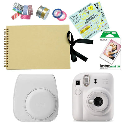 Fujifilm Instax Mini 12 Instant Film Camera DIY Combo (Clay White) - Fujifilm - VisionSounds South Africa