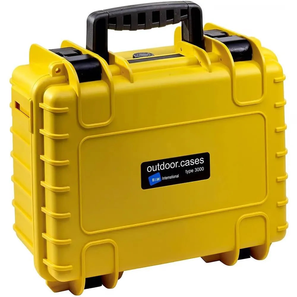 B&W Outdoor Case Type 3000 With Foam (Yellow) - B&W - VisionSounds South Africa