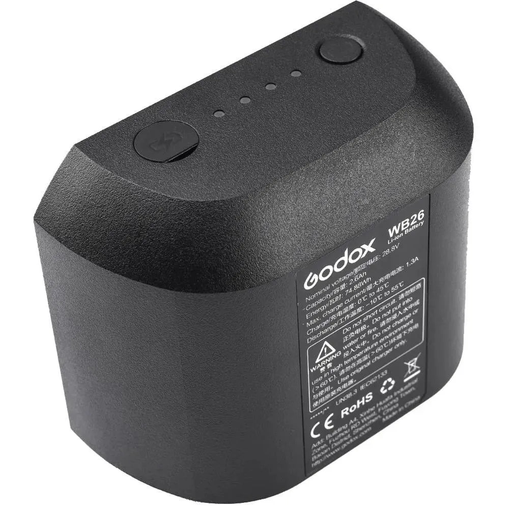 Godox WB26 Lithium Battery For Godox AD600 Pro - Godox - VisionSounds South Africa