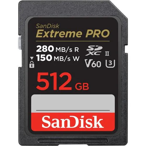 SanDisk 512GB Extreme PRO UHS-II SDXC Memory Card - SanDisk - VisionSounds South Africa