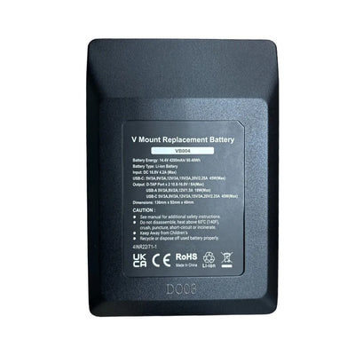 GPB VB004 V-Mount Battery 4200 mAh USB C - GPB - VisionSounds South Africa