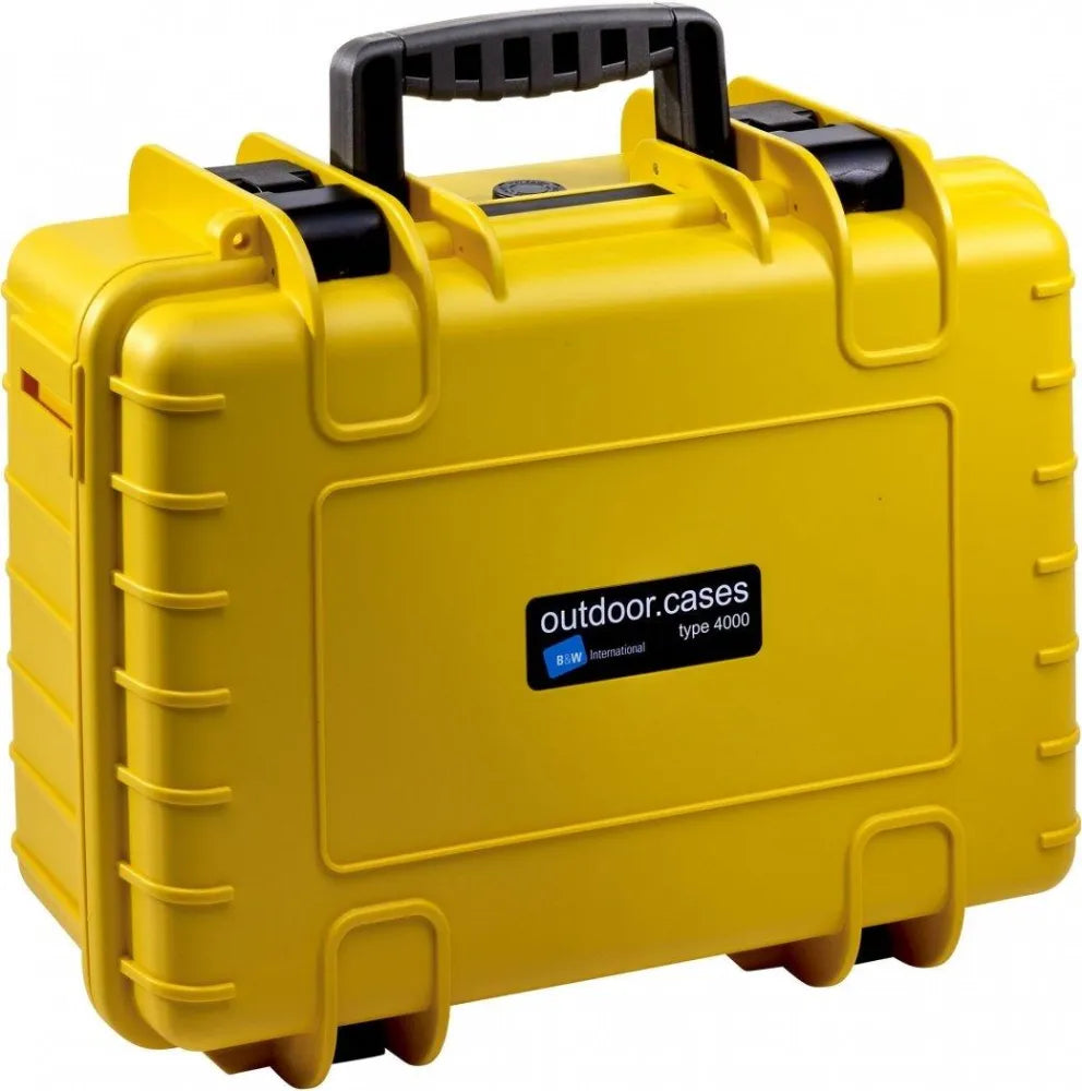 B&W Outdoor Case Type 4000 With Dividers (Yellow) - B&W - VisionSounds South Africa