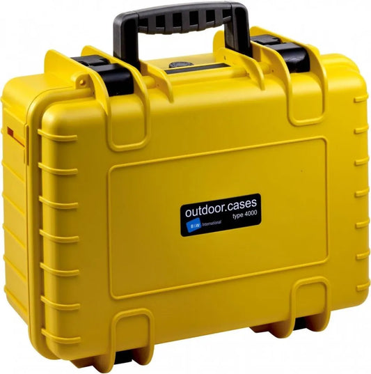 B&W Outdoor Case Type 4000 With Dividers (Yellow) - B&W - VisionSounds South Africa