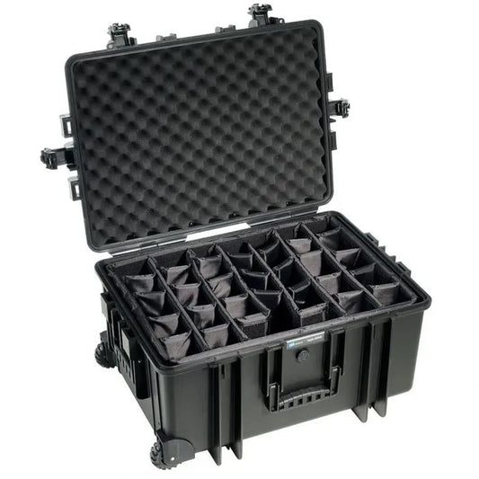 B&W Outdoor Case Type 6800 With Dividers (Black) - B&W - VisionSounds South Africa