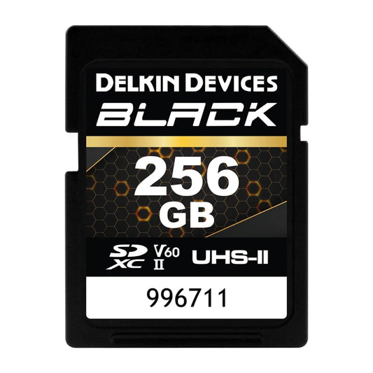 Delkin Devices Black 256GB UHS-II (V60) Rugged SD Cards (290 MB/s Read, 190 MB/s Write) - Delkin - VisionSounds South Africa