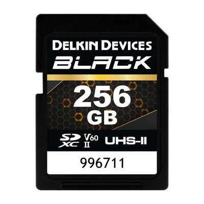 Delkin Devices Black 256GB UHS-II (V60) Rugged SD Cards (290 MB/s Read, 190 MB/s Write) - Delkin - VisionSounds South Africa