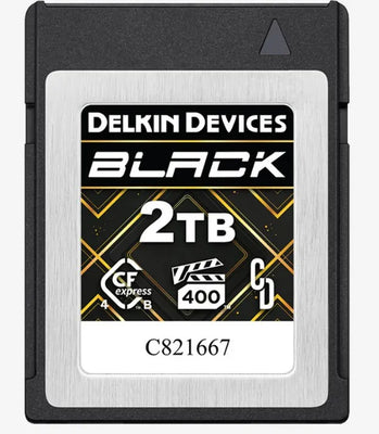 Delkin Devices Black 2TB VPG400 CFexpress Type B 4.0  Memory Card (3700 MB/s Read, 3220 MB/s Write) - Delkin - VisionSounds South Africa