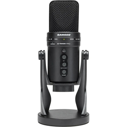 Samson G-Track Pro USB Microphone with Built-In Audio Interface (Black) - Samson - VisionSounds South Africa