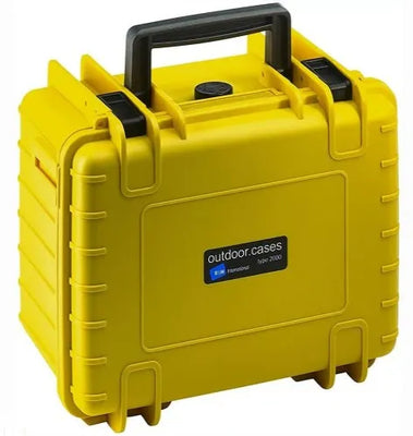 B&W Outdoor Case Type 2000 With Foam (Yellow) - B&W - VisionSounds South Africa