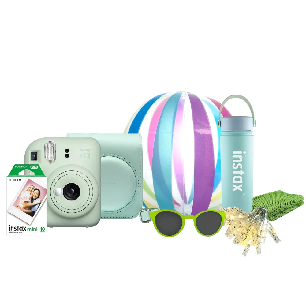 Fujifilm Instax Mini 12 Instant Film Camera (Mint Green Festive Kit) - Fujifilm - VisionSounds South Africa