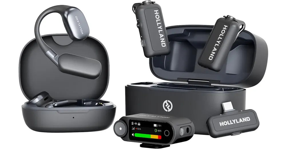Hollyland LARK MAX 2 Ultimate Combo 2-Person Wireless Microphone System for Cameras and Mobile Devices (Space Gray, 2.4 GHz) - Hollyland - VisionSounds South Africa
