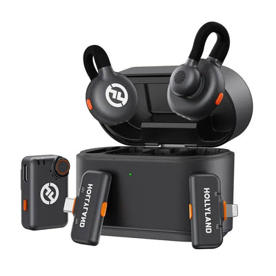 Hollyland LARK M2S Ultimate Combo 2-Person Wireless Microphone System for Cameras and Mobile Devices (2.4 GHz, Space Gray) - Hollyland - VisionSounds South Africa