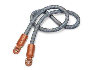 Leica Round Braided Rayon Carrying Strap (Cognac and Denim Blue) - Leica - VisionSounds South Africa