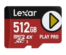 Lexar PLAY PRO microSDXC Express 512GB Memory Card - Lexar - VisionSounds South Africa